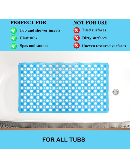 Alfombra de Baño Antideslizante Sheepping 76x43 cm Azul