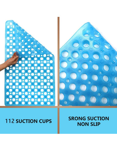 Alfombra de Baño Antideslizante Sheepping 76x43 cm Azul