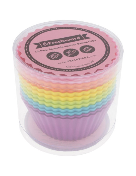 Tazas de Silicona Reutilizables Freshware 12-Pack 207ml