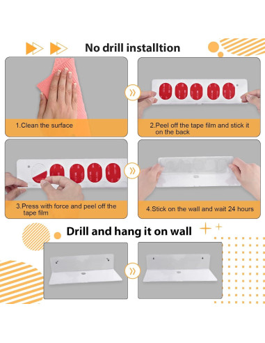 Estante Flotante de Acrílico Transparente Luium - Juego de 2
