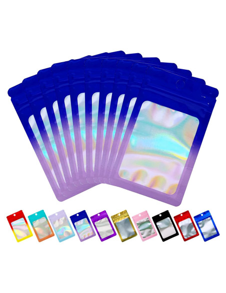 Paquete de 100 Bolsas Mylar Resealable 4x14.7 cm Loveaiai