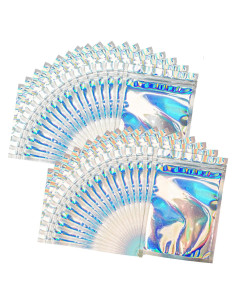 100 Bolsas Mylar Reutilizables SPACE SEAL Holográfico 7.62x10.16 cm