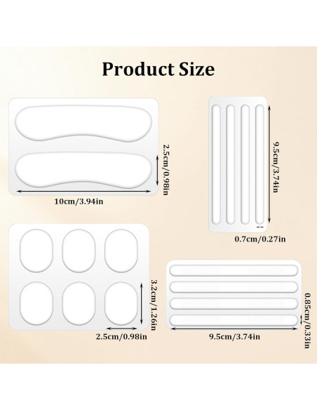 16 Almohadillas de Silicona para Tacones Bremorou Transparente