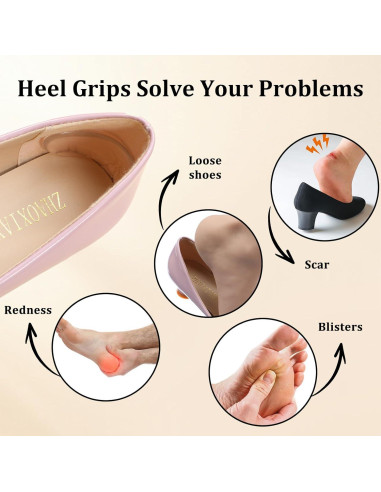 16 Almohadillas de Silicona para Tacones Bremorou Transparente