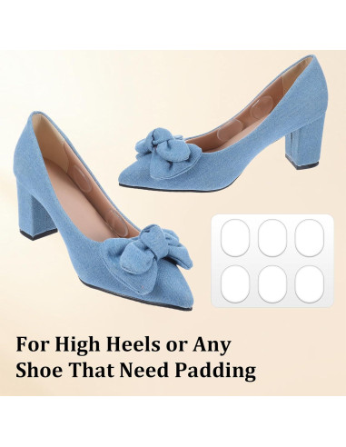 16 Almohadillas de Silicona para Tacones Bremorou Transparente