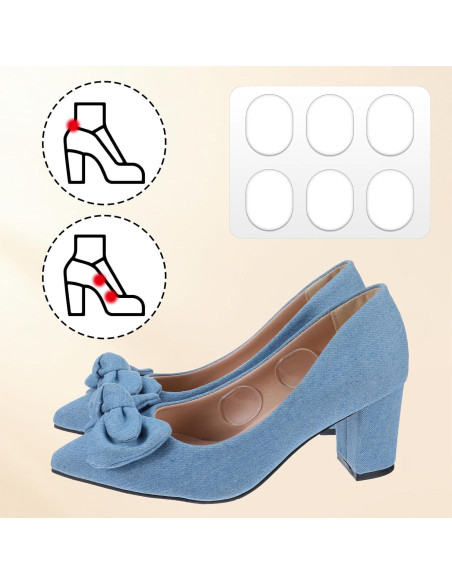 16 Almohadillas de Silicona para Tacones Bremorou Transparente
