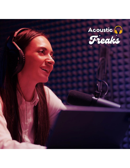 Paquete de 25 Paneles Acústicos Piramidales Acoustic Freaks 30.48x30.48cm