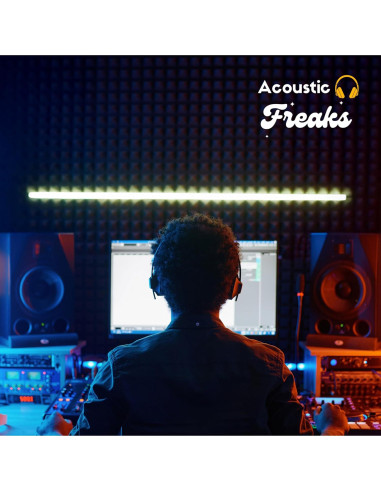 Paquete de 25 Paneles Acústicos Piramidales Acoustic Freaks 30.48x30.48cm