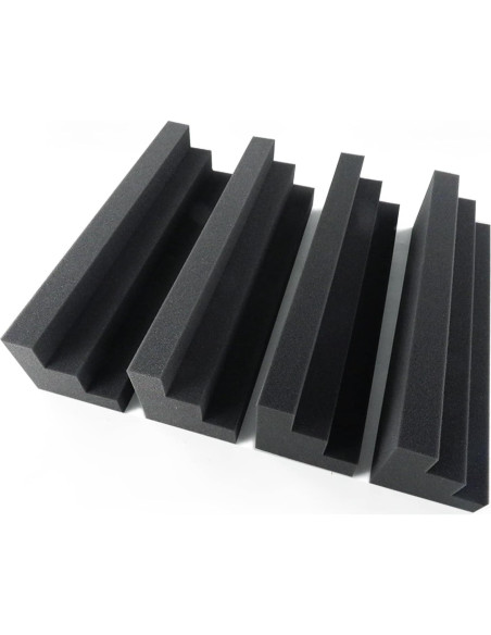 Paquete de 24 trampas de graves espuma acústica 30.48x7.62cm