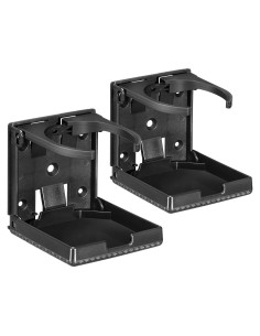 Soporte de Taza Plegable Spurtar para Coche y Barco - Negro