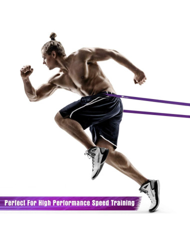 Conjunto de Bandas de Resistencia XPRT Fitness - 5 Niveles - Negro