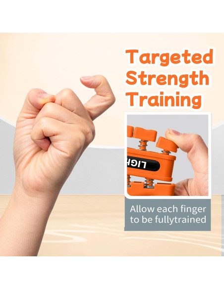 Entrenador de Fuerza de Agarre DICYWUDI - 3 Niveles 1.36kg a 4.99kg