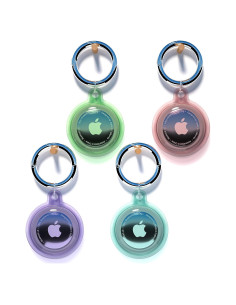 4 Soportes AirTag Impermeables Ccigedy para Mascotas y Llaves