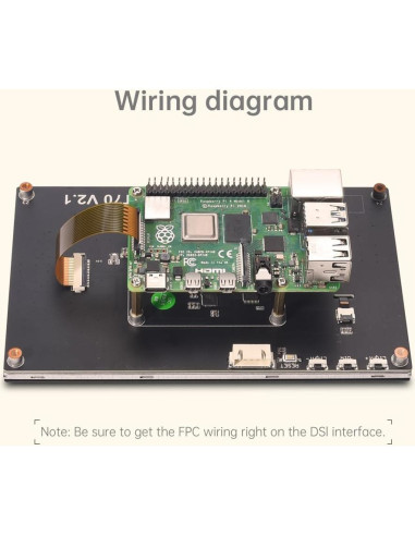 Pantalla Táctil Capacitiva 5" BIQU PI TFT50 V2.1 800x480