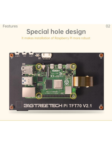 Pantalla Táctil Capacitiva 5" BIQU PI TFT50 V2.1 800x480