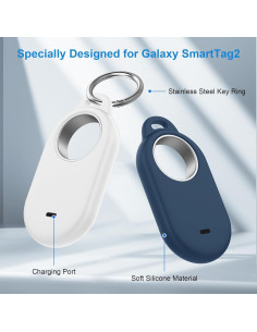 Paquete de 4 fundas de silicona Bougraite para Galaxy SmartTag2 2
