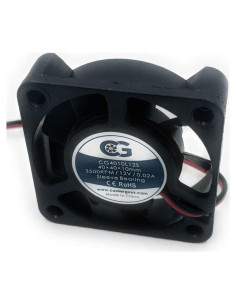 Ventilador Ultra Silencioso 12V Coolerguys 40x10mm para Impresoras 3D