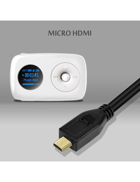 Cable Micro HDMI a HDMI UCEC 0.97m Retráctil 4K 1080P
