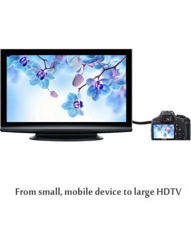 Cable Micro HDMI a HDMI UCEC 0.97m Retráctil 4K 1080P