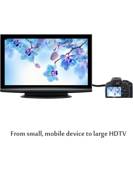 Cable Micro HDMI a HDMI UCEC 0.97m Retráctil 4K 1080P