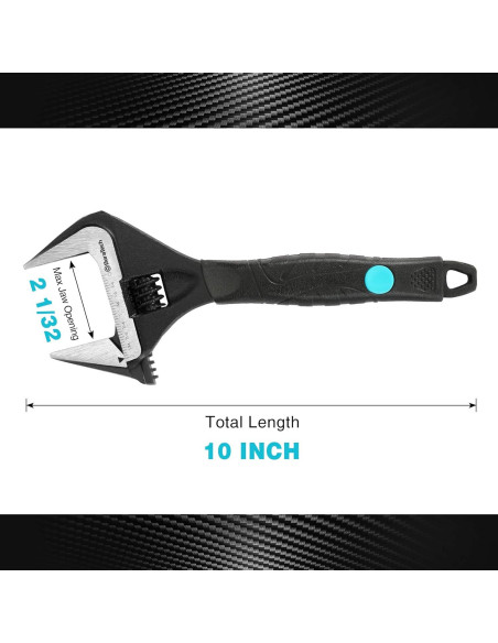 Llave Ajustable DURATECH 10" Acero CR-V Antideslizante