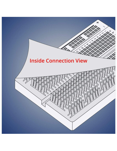 Kit de Cables Puente y Protoboard Deyue 830 Puntos