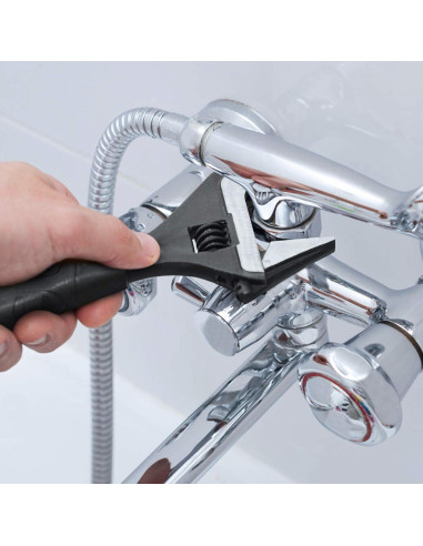 Llave Ajustable DURATECH 10" Acero CR-V Antideslizante