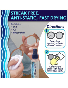 Spray Limpiador de Lentes Clear View - 25 Botellas de 59ml 2