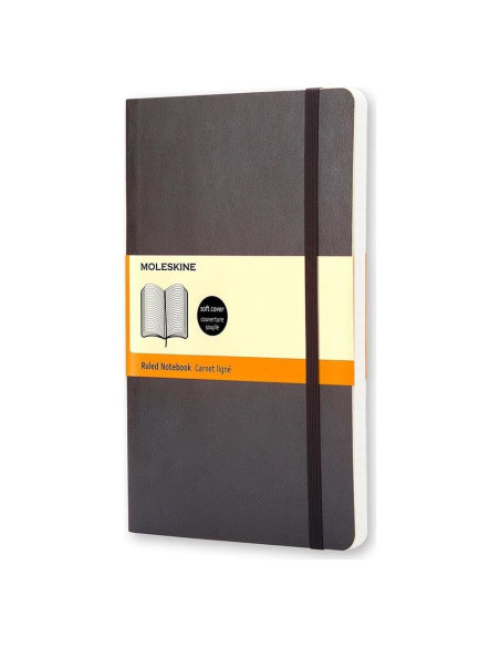 Cuaderno Moleskine Pocket Tapa Blanda Rayado Negro 192 Páginas