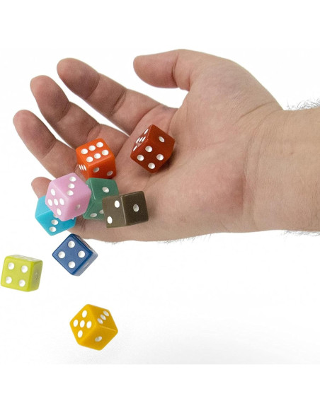 Paquete de 50 Dados Vintage de 16mm Brybelly para Juegos