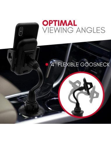 Soporte para Teléfono en Portavasos Macally MCUPXL - Ajustable 10.4 cm