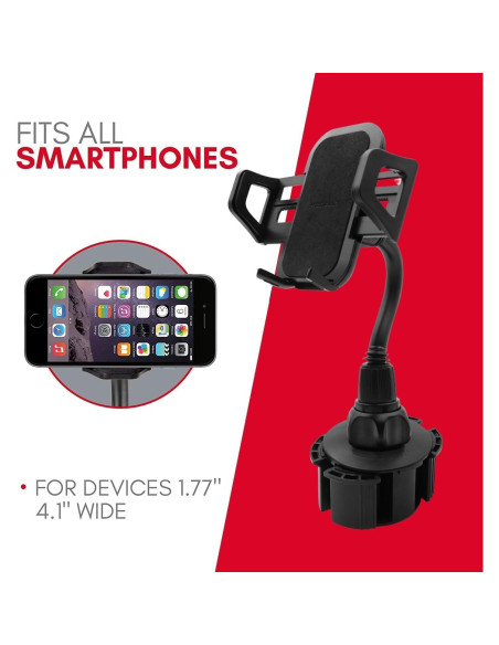 Soporte para Teléfono en Portavasos Macally MCUPXL - Ajustable 10.4 cm