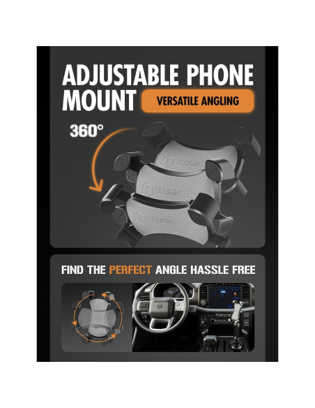 Soporte para teléfono móvil ToughTested Boom con portavasos