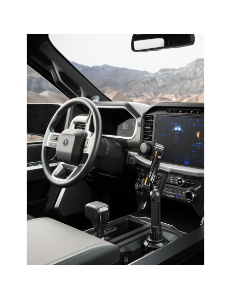 Soporte para teléfono móvil ToughTested Boom con portavasos