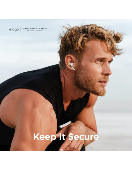 Cubiertas de Silicona elago para AirPods Pro - 4 Pares Blancas