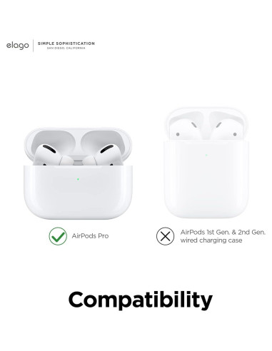 Cubiertas de Silicona elago para AirPods Pro - 4 Pares Blancas