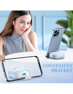 Funda para AirPods 4ta Generación MHYALUDO Azul/Blanco con MagSafe 2