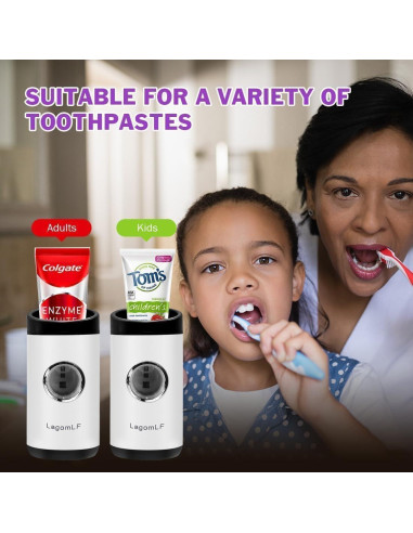 Dispensador Automático de Pasta de Dientes SecWiss TG-03 Blanco