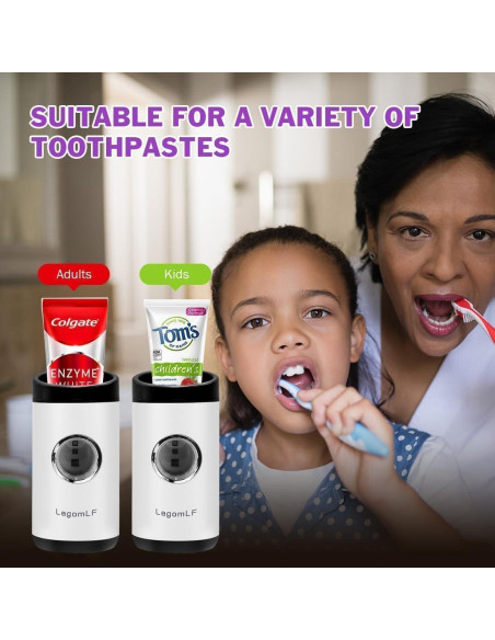 Dispensador Automático de Pasta de Dientes SecWiss TG-03 Blanco