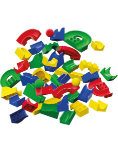 Conjunto de Carrera de Canicas Hubelino 55 Piezas - Hecho en Alemania 2