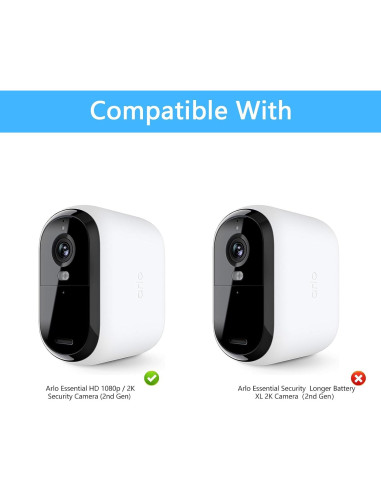 Cubiertas de Silicona HOLACA para Cámara Arlo Esencial 2da Gen - Paquete de 2