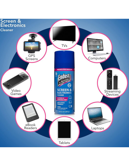 Endust Limpiador Antiestático para Electrónicos 295ml + Toalla Microfibra