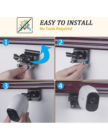 Clips de Vinilo HOLACA para Cámaras de Seguridad - 2 Unidades