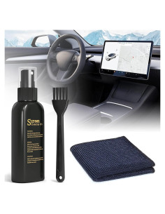 Kit Limpiador de Pantallas para Coche Aispour - Spray y Paño