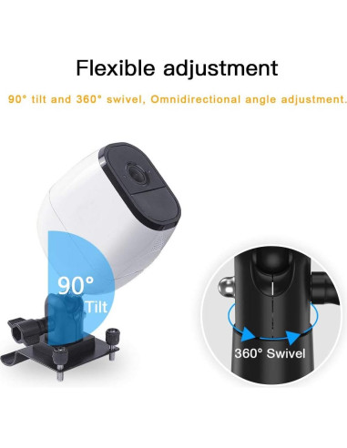 Clips de Vinilo HOLACA para Cámaras de Seguridad - 2 Unidades