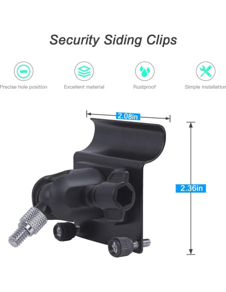 Clips de Vinilo HOLACA para Cámaras de Seguridad - 2 Unidades