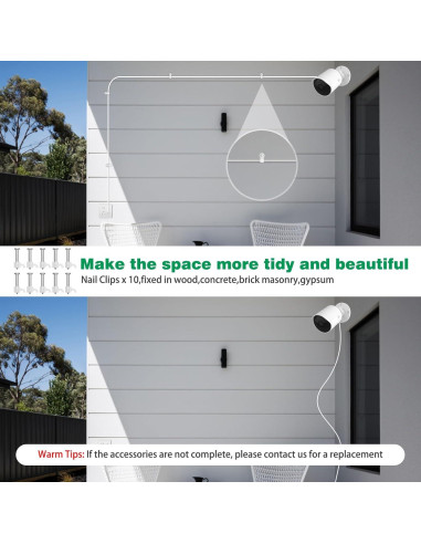 Cable de Extensión Micro USB 10m ASKUBSKU para Cámaras de Seguridad