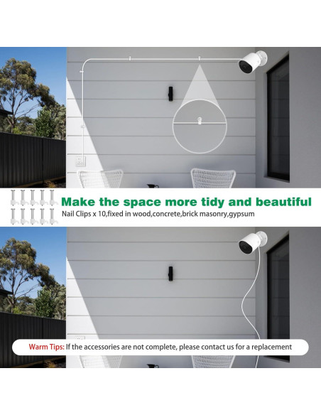 Cable de Extensión Micro USB 10m ASKUBSKU para Cámaras de Seguridad