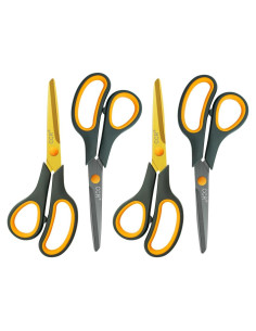 Tijeras CCR de 20 cm con cuchillas de titanio - Paquete de 4