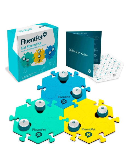Kit de Inicio FluentPet Speak Up - 6 Botones Grabables para Mascotas